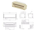 20PCS/LOT JST GH1.25 Connector with Lock GH 1.25mm Socket Pin Header Vertical Horizontal Housing Terminal 2P3P4P5P6P7P-16 Pin