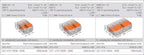10/30/33pcs Original WAGO 221-412 221-413 221-415 Quick Wiring Terminal 0.14-4mm² AWG24-12 2/3/5 Holes 450V Lever Wire Connector
