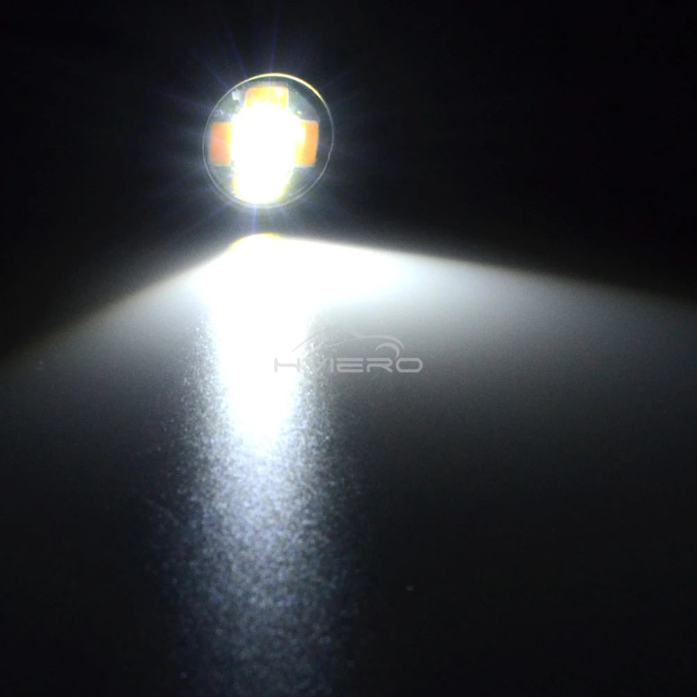 2pcs Car Daytime Running Lights White Yellow Eagle Eye LED 12V 5730 6smd Reversing Parking Tail Bulb Turn Signal Lamp Waterproof