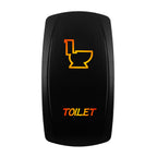 12V-24V Orange Led Rocker Switch Waterproof 20A Amber Light SPST DPDT Toggle Key for Car Boat ATV Camper Motorhome Auto Machine