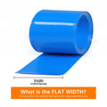 1/5m PVC Heat Shrink Tube Width 50mm ~ 500mm Blue 18650 Lipo Battery Pack Insulated Cable Sleeve Protection Battery Film Wrap