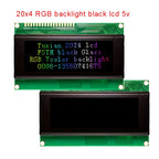 2004A 20x4 IIC I2C LCD Display Blue White Green Screen RGB Backlgiht Black Character 3.3V or 5V 98X60mm