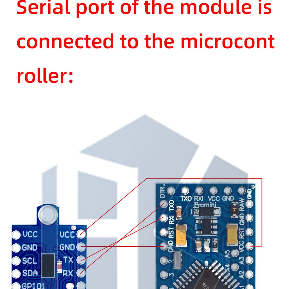 GY-53 VL53L0X High Precision ToF Laser Distance Sensor, 3V-5V Wide Voltage Module Compatible with for Arduino Projects