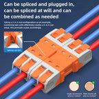 10PCS Electrical Quick Terminal Blocks Lever Universal Compact Cable LED Wire Connectors 1/2/3/4/8/10 Pins Plugable Spliceable