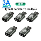 USB C Adapter Type C To Micro To Mini USB Female Converters for IPhone 14 13 Xiaomi Samsung for Lightning Male Charger Adapter