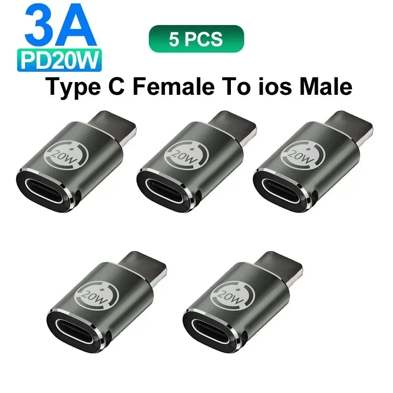 USB C Adapter Type C To Micro To Mini USB Female Converters for IPhone 14 13 Xiaomi Samsung for Lightning Male Charger Adapter