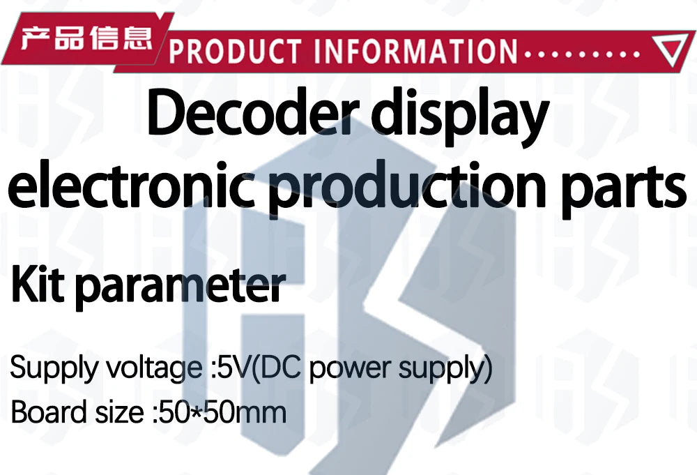 DIY Soldering Practice Training Module 7 Segment Display Decoder Circuit Board for Student Electronic Learning
