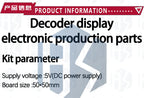 DIY Soldering Practice Training Module 7 Segment Display Decoder Circuit Board for Student Electronic Learning