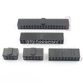 10pcs 2.54mm Pitch Female Header Strip 6/10/14/16/20/26/34/40/50 Pin Dual Straight DIP Polarizing Key Connector 6P 10P 40P 50P
