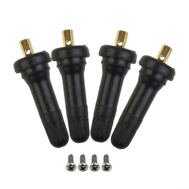 4Pcs TPMS Tire Pressure Monitoring System Anti explosion Snap In Tire Valve Stems