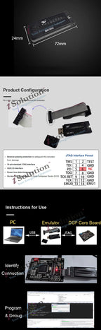 TMS320F28335 DSP 5V 750mA Development Board Minimum System Board TMS320 F28335 Core Board