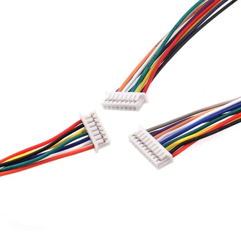 10Pcs JST 1.25 Male Female Wire Connector Pitch 1.25mm 2P 3P 4P 5P 6P 7P 8P 9P 10P 11P 12Pin Plug Jack Terminal Cable 10 20 30CM