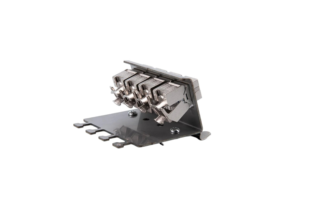 Linkwylan Keystone Frame Holder for DIN Rail Mounting Plate Electrical Distribution Box DIN-Rail Adapter 1/2/3/4/8-Ports