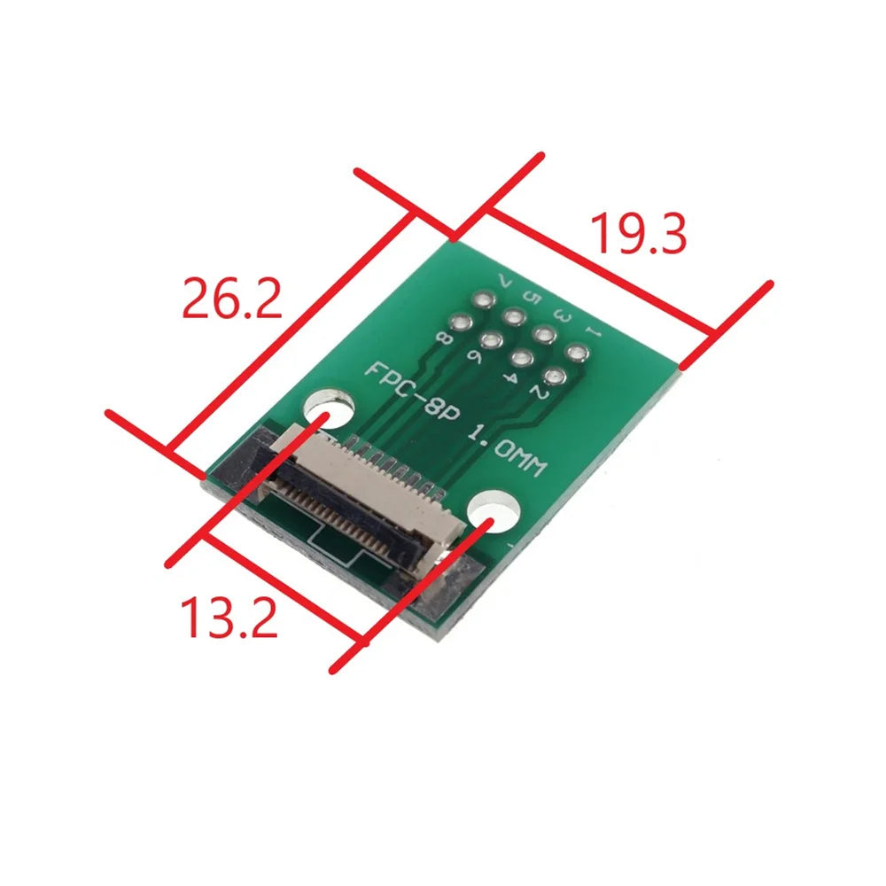 FPC FFC 4 6 8 10 12 15 16 20 24 30 34 40 50 60 Pin Adapter 1.0 MM to 2.54 X 2.54 mm Pitch Through Hole DIP PCB Converter