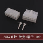 5Sets Molex 4.2mm Automotive Wire Connectors Plug 5557 Series RA Wafer Female Terminal 2-24P Housing for Electrical Wiring