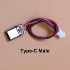 5pcs USB Adapter Cable PH2.0mm Terminal Micro USB Jack Type-C Charging Port 2P Strip Line Of Solder Joint Male Female Connector