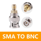 5/20/100PCS BNC Male to SMA Female Adapter RF Coaxial Goldplated Converter SMA Female to BNC Male Straight Antenna Connector