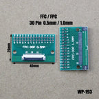 1pcs FPC/FFC Welding 0.5 Seat Connection 0.5mm Pitch Connector SMT To 2.54mm Flexible Cable Adapter Board 6 8 10 20 50 60 80 Pin