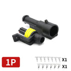 20/50/100Sets 1.5 Series AMP Automobile Connectors 1/2/3/4/5/6 Pin Super Seal Waterproof  Electrical Wire Connector PA66 Nylon
