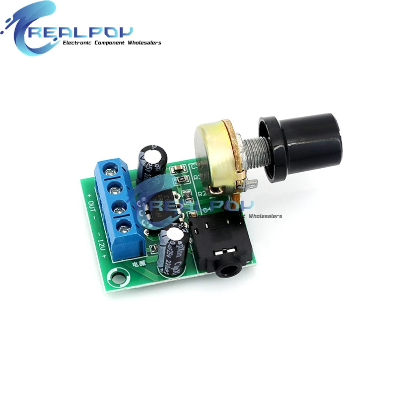 DC 3V-12V LM386 Mono Mini Power Amplifier Board YX1667 Audio Power Amplifier Board Adjustable Volume Mini Power Amplifier Module