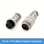 5Set/lot GX16 2/3/4/5/6/7/8/9/10 Pin Male + Female 16mm L88-93 Circular Aviation Socket Plug Wire Panel Connector