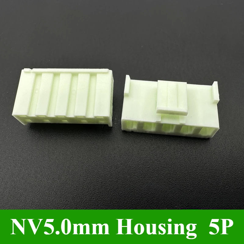 5/10/30/50/100Pcs NV5.0mm Pitch 5.0mm 2P 3P 4P 5P 6P Connector With Housing Straight Neddle Terminal Socket Replaces JST Plug