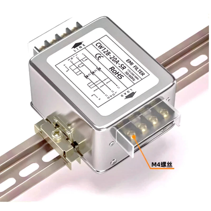 SignkoRay EMI Power Filter CW4L2-3A/6A/10/20/30A-RG AC 220V Single Phase Interference Purification CW4L2-10A-RG  CW4L2-30A-RG
