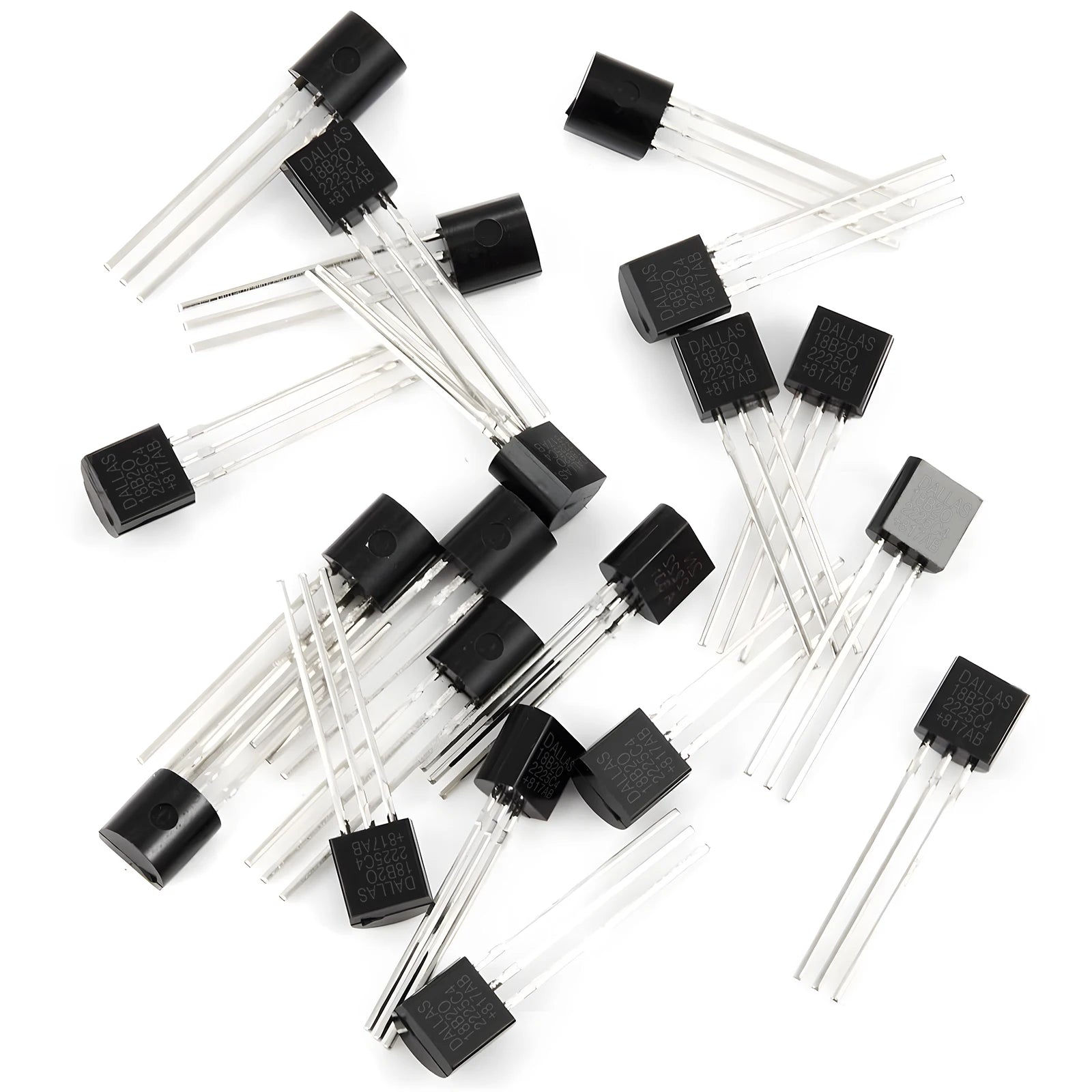 2/8/15pcs Temperature Sensor Electronic Chip DS18B20 TO-92 18B20 chips IC DIY Electronic Digital Thermometer -55°C to 125°C