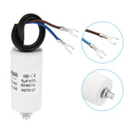 5-22uf CBB60 Run Capacitor AC 450V U Terminal Wires 50/60Hz Cylinder Bottom with M8 Screw for Washing Machine Pump Motor Star