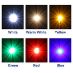 Evemodel 10pcs Pre-wired 0402 0603 0805 SMD LED Lights 50cm Wire with Resistor for 12V AC DC Bright Warm Red Blue Green Yellow