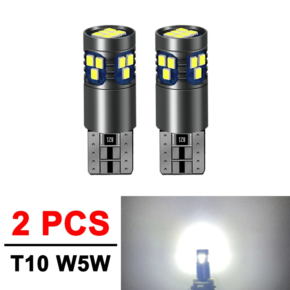2/4/8 PCS Super Bright T10 W5W LED Bulb CANBUS 900LM 12V 24V 2016-18SMD 6500K White Car Interior Dome Trunk License Plate Lights