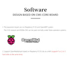 Raspberry Pi CM5_NAS_M.2 board,3* NVME ssd, M.2 support 22110 2280 2242,2.5Gbps ETH and GIGA ethernet, OpenMediaVault,4*PCIE