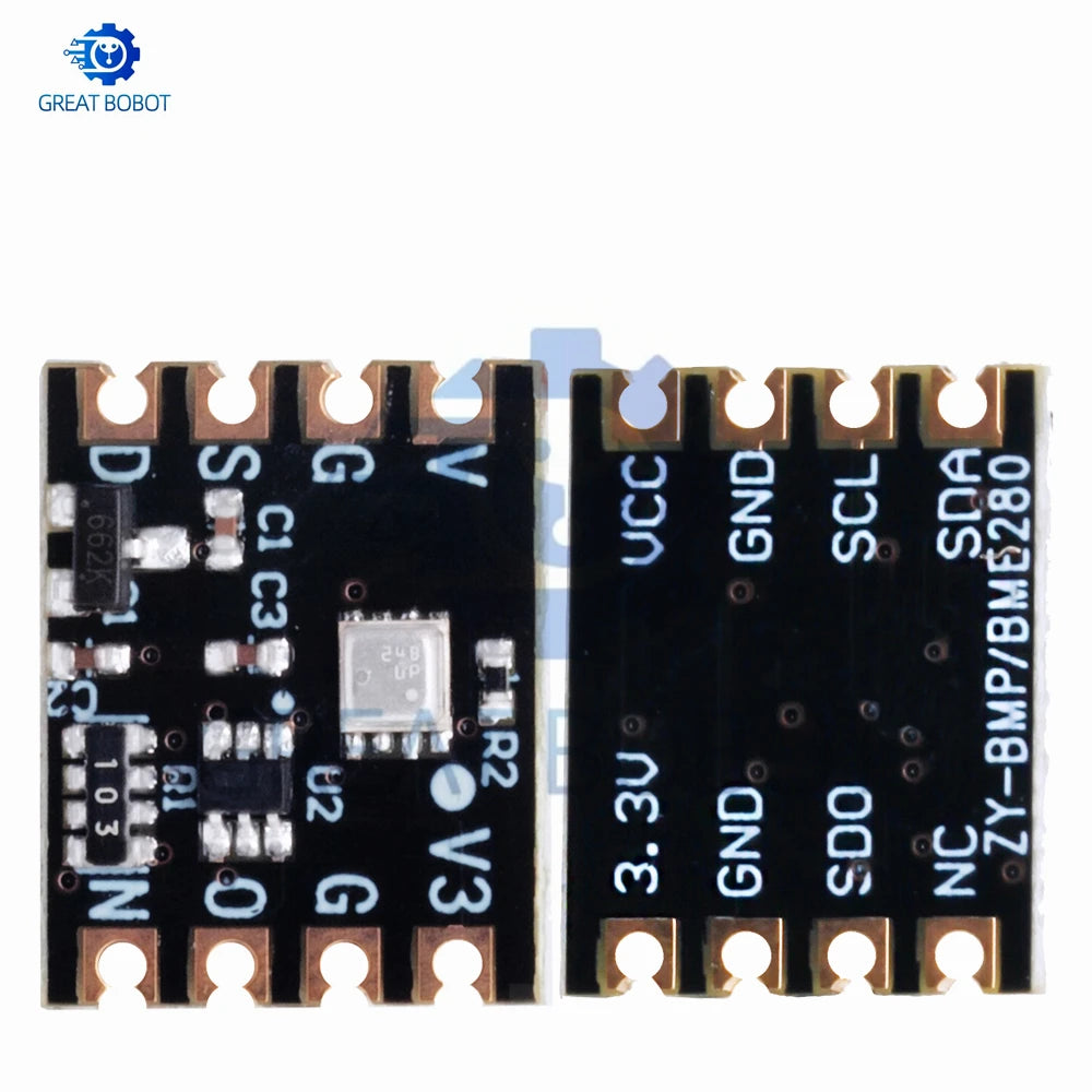 Black ZY BME280 3-in-1 Sensor Module, High Precision Temperature Humidity Barometer Altimeter Monitor Compatible with for Ardui