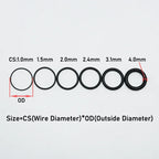 100/50Pcs Rubber O Ring CS 1/1.5/2.0/2.4/3.1/4.0 Sealing Washer NBR O-ring Plumbing Gaskets Oil Resistant High Temperature Oring