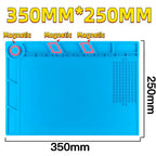 Silicone Soldering Mat ESD Antistatic Heat Insulation Motherboard Electronics Phone Repair Maintenance Working Platform Pad