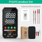 MASTFUYI Auto-Ranging Digital Multimeter High Precision 6000 Counts True RMS Tester Capacitance Ohm Hz Test Electrician Tools