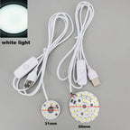 DC 5V USB Dimmer 31mm 50mm Warm White 3W 10W LED Lights 5730 Chip Single Reading Night Desk Book Tablet Lamp Switch Cable