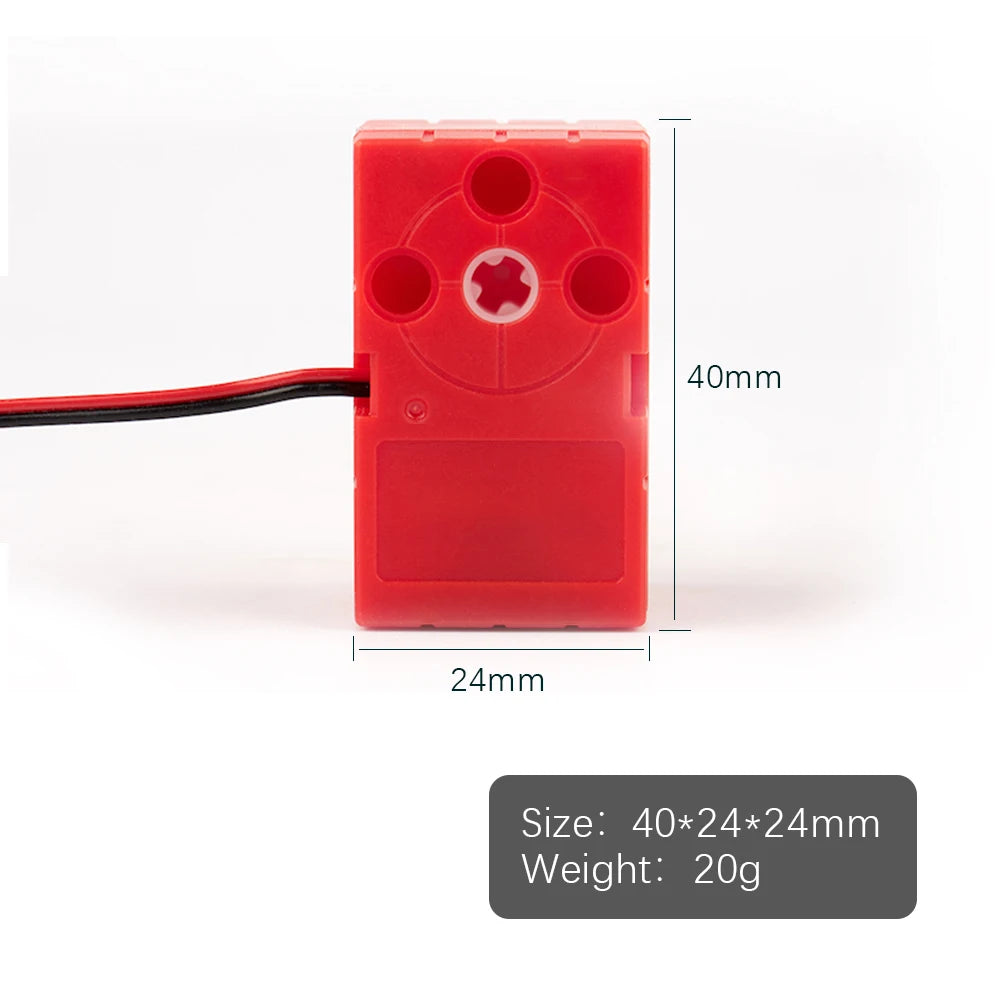 Programmable  2KG 360 Degree Servo&Motor Compatible With LEGO Building Blocks Projects Suitable Dual Output Shaft DIY Parts