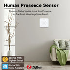 Haozee 24G Zigbee/Wifi Human Presence Detector Smart Human Body PIR Sensor Radar Detector Motion Sensors Support Home Assistant