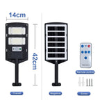 12000W Solar Lights Commercial LED Outdoor Dusk To Dawn Solar Street Lamp Waterproof Backyard Garden Security Lighting IR Sensor