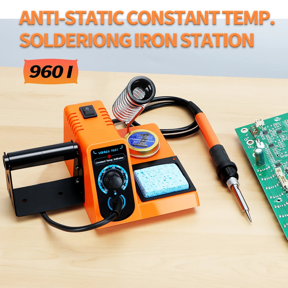 YIHUA 926LED-III Digital Electric Soldering Iron Kit with Helping Hands 960I Adjustable Temperature Portable Soldering Station