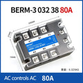 3 Phase 10A 60A 80A 100A 150 200A Three Phase SSR 80-250VAC Control 24-480V Solid State Relay  AC-AC