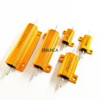 25W 50W 100W Aluminum Power Metal Shell Case Wirewound Resistor 0.01-100K 0.05 0.1 0.5 1 2 6 8 10 20 200 500 1K 10K ohm