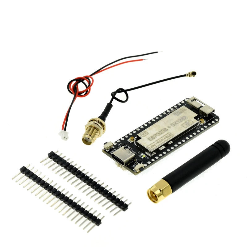For ESP32 SX1262 LoRa WiFi BLE Module, LoRAWAN 433-470MHz 868-915MHz Wireless Stick Lite with Antenna for Arduino