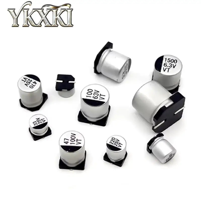 10PCS 6.3V 10V 16V 25V 35V 50V SMD Aluminum Electrolytic Capacitor 2.2UF 4.7UF 10UF 22UF 33UF 47UF 68UF 100UF 220UF 330UF 1000UF