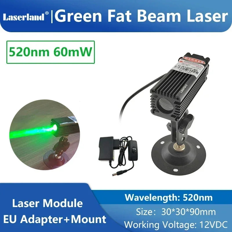 650nm 520nm Red Green Dot Fat Beam Laser Diode Module for Stage Escape Room Wine Base Bar KTV Use