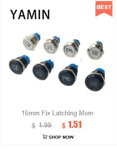 5pcs 12mm Metal Push Button Switch Self-locking Latching/Momentary Reset Waterproof High/Flat Round 2/3 pins Nickel plated brass