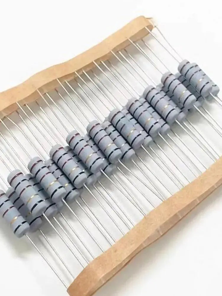 100pcs 1W 5% Wire Wound Resistor Fuse Winding Resistance 0.1R 0.33R 1R 2.2R 3R 4.7R 5.1R 6.8R 10R 22R 68R 100R 200R 510R 0.1 Ohm