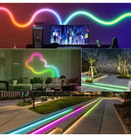 WS2811 FCOB RGBIC Neon LED Strip 720Leds/m Addressable Smart Dream Color Flexible COB LED Light IP68 Waterproof DC12V/24V