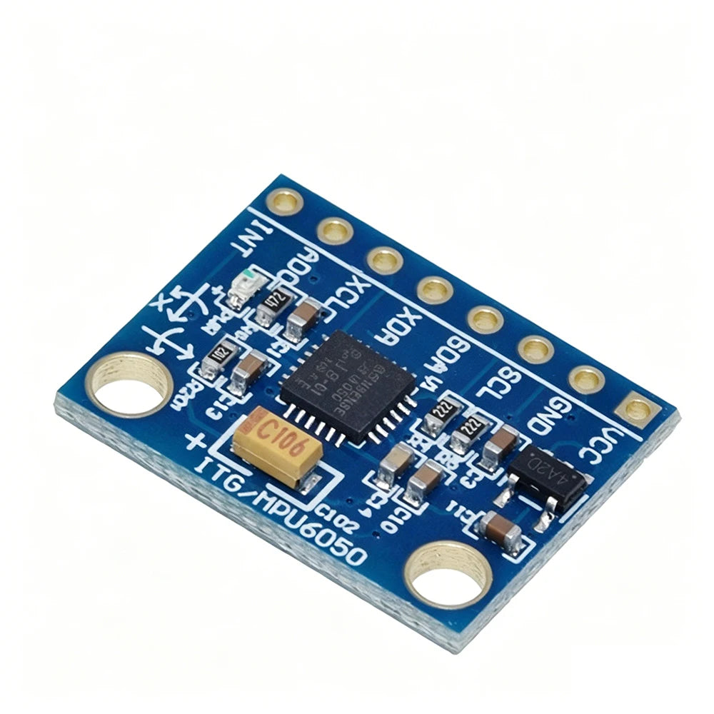 10PCS MPU-6050 6DOF 3-Axis Accelerometer Gyroscope Module GY-521 for Arduino IMU Sensor I2C DIY Robotics UAV Stabilization